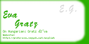 eva gratz business card